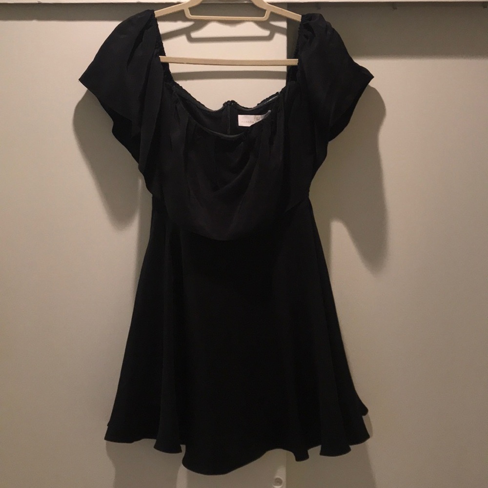 Black dress - off shoulder
